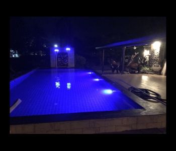 Pool night time